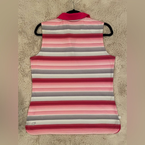 Puma Sleeveless Striped Golf Top - Picture 3 of 3